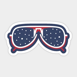 Usa Sunglasses Sticker